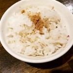 三田製麺所 - 割り飯：60円