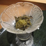 天や - 箸休めに、蕗の薹の漬物