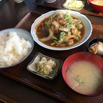 大野屋ドライブイン - 豚スタミナ定食（850円）