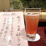 大文字屋　龍田川 - 特製うめジュース