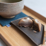 和三盆 恵菓 - 栗名月（くりめいげつ）、斷面（きりくち）