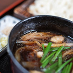 ひびき庵 - 鴨蒸籠（かもせいらう）、鴨汁（かもじる）