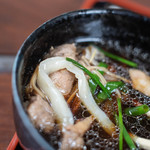 ひびき庵 - 鴨蒸籠（かもせいらう）、鴨肉（かもにく）＋温飩（うんどん）