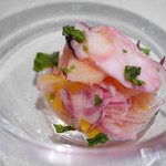 Vv.lab - 2018/7/22  セビーチェ（北海水ダコと桃のサラダ）