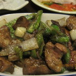 すみや - 100枚目の青唐辛子レバ炒め