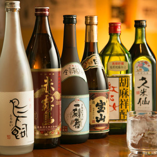 We offer a wide variety of authentic shochu. Enjoy it with your meal♪