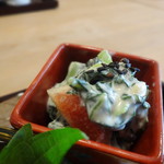 お料理 とみやま - おまかせ御膳：無花果の白和え