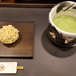 虎屋菓寮 - 2018.10.栗粉餅、抹茶