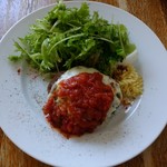 ビストロ サイダ - チーズとトマトのハンバーグ