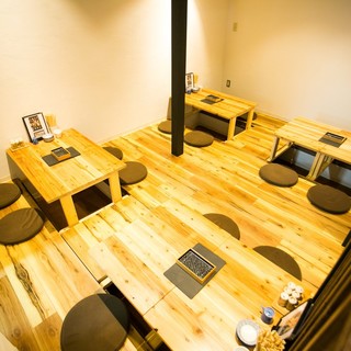 The sunken kotatsu where you can relax and have a banquet is also available◎