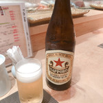 Sushitakewaka - 瓶ビール 750円（サッポロ）