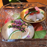 らん亭～ 美日庵 - 天然 真鯛と鱧の落としと本鮪トロ