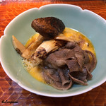 らん亭～ 美日庵 - 松茸と牛肉と玉子