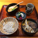 らん亭～ 美日庵 - 松茸と牛肉の〆の食事