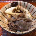 らん亭～ 美日庵 - 松茸と牛肉