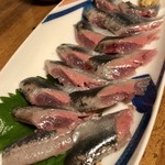 栄屋 - 秋刀魚の刺身
            