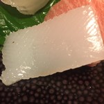 日本料理 たかむら - 5. お造り：アオリ烏賊 隠し包丁が細かく入ってます
