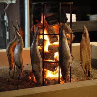 究極の魚焼き！炭火一本焼き