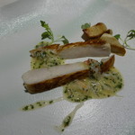 レミニセンス - 魚：マナガツオ、海藻と毛蟹のバターソース、きのこ