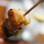 やきとり 萬寿 - 正方形的な切り方