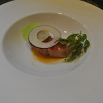 アキヒサ ハンダ - 秋鮭　ドライトマトとケッパーソース