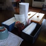北の蕎麦屋 - テーブルの上