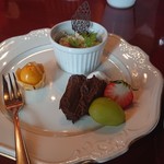 生パスタ専門店 レヴァーロ - セットのスイーツプレート