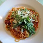 レストラン タガミ - ９月・チキンの煮込みトマトソーススパゲッティー