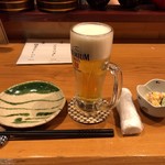 炉団 - 生ビールで乾杯