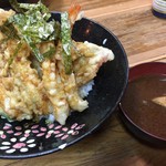 谷町 一味禅 - スペシャル天丼（ごはん少な目）（￥1000）