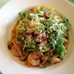 レストラン タガミ - ９月・子海老とキノコの柚子の香スパゲッティー