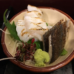 かもん - タコの焼き霜、秋刀魚の炙り