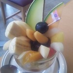 coffee&lunch さがみ - フルーツあんみつ(あんこ少なめ) 450円