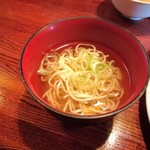 台湾創作料理 公 - 麻婆豆腐定食に付いてくる冷麺？酸味があってサッバリします