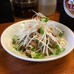 麺食堂 一真亭 - 白髪ねぎ肉（200円）