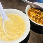 AJITO - ランチのスープとミニ麻婆豆腐