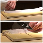 菊鮨 - 鱧の骨切りを目の前で・・