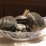 菊鮨 - ◆立派な北寄貝登場。