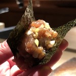 菊鮨 - ◆私には鯖の代わりに「中落ち」・・これも秀逸。