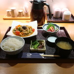 Nihonkai Shouya - 豚バラと茄子の味噌炒め定食