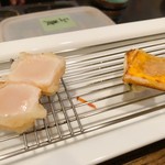 旬彩 天ぷら 心来(しんら） - ほたて、宿儺かぼちゃ