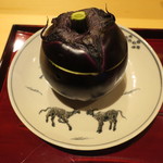 銀座 しのはら - 秋茄子 葛打ちの麺仕立て1