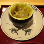 銀座 しのはら - 秋茄子 葛打ちの麺仕立て2