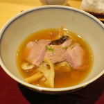 銀座 しのはら - 鴨と茸