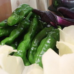 余市SAGRA - 朝採れた野菜たち。