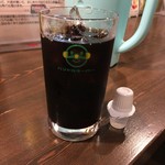 焼きとん屋くうとん - ラストのアイスコーヒー☆ヽ(´∀.｀*)･:*+.:+