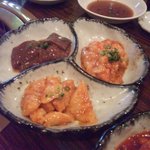 黒毛和牛専門店 もうもう亭 - ホルモン三種盛り。