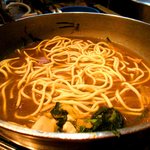 もつ鍋専門店 元祖 もつ鍋 楽天地 天神本店 - ちゃんぽん玉は食べ放題