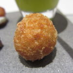 ユニッソン デ クール - セロリのジュレと泡、さつまいものコロッケ、パテ、グリュイエールＵＰ２