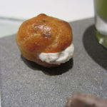 ユニッソン デ クール - セロリのジュレと泡、さつまいものコロッケ、パテ、グリュイエールＵＰ３